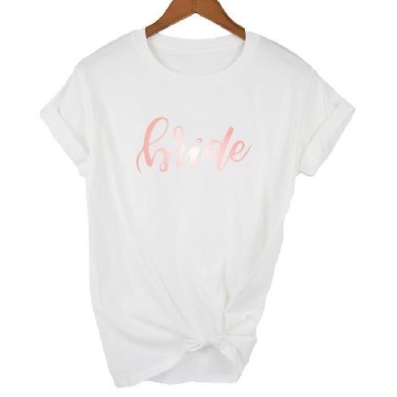 ROSEGOLD BRIDE WHITE T-SHIRT (ONLY 4 LEFT) - Picture 2 of 4